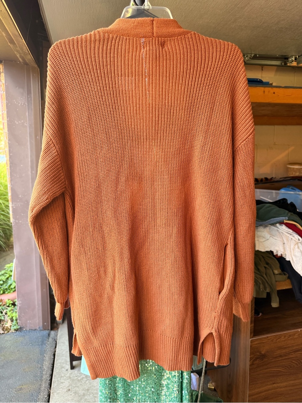 Universal Thread Open-Front Cardigan in Rust - Picture 4 of 4